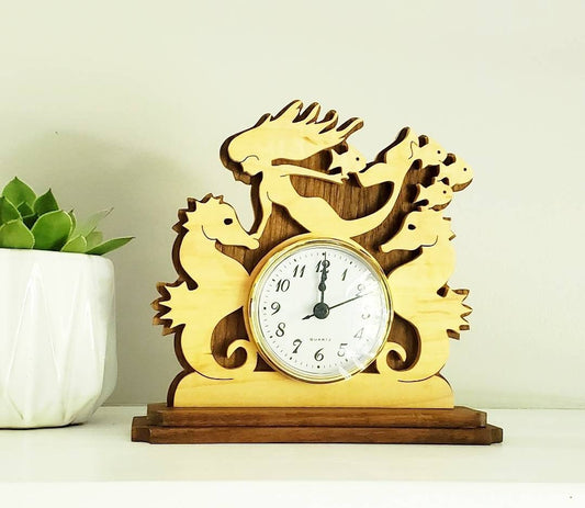 READY TO SHIP,Mermaid clock